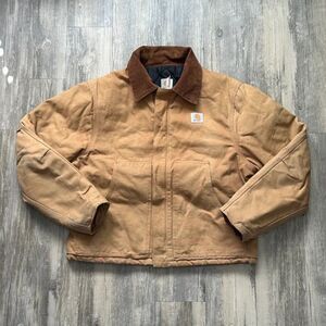 Vintage Carhartt J02 BRN Detroit Arctic Jacket Size 46
